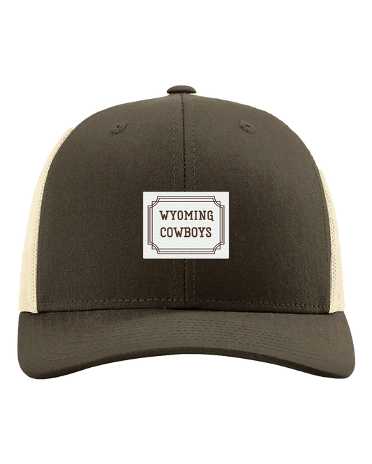Wyoming Cowboy Classic Patch Hat (3 color options)