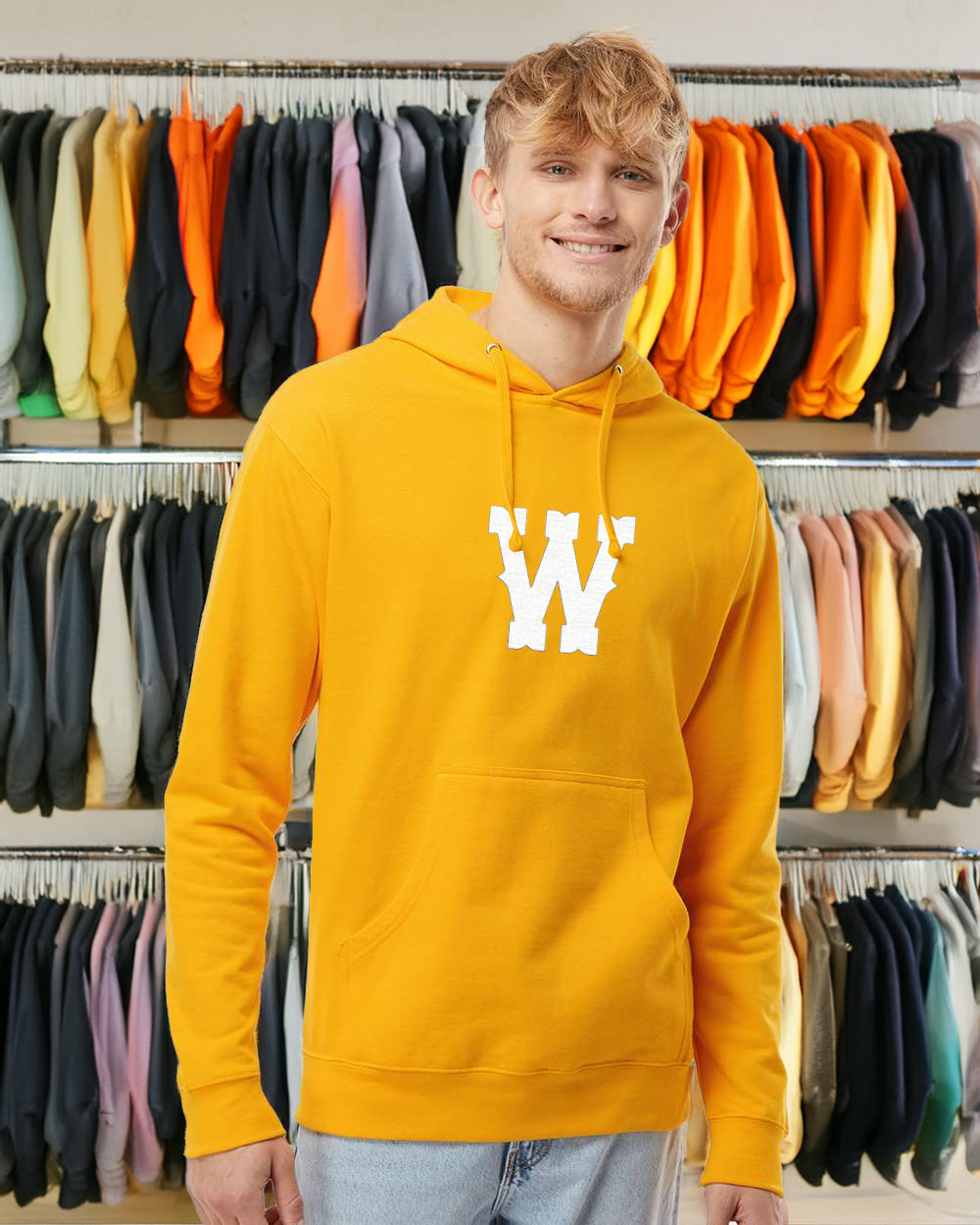 Big W Pullover Hoodie