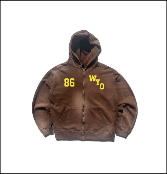 WYO Distressed '86 Zip Hoodie - COMING SOON!!