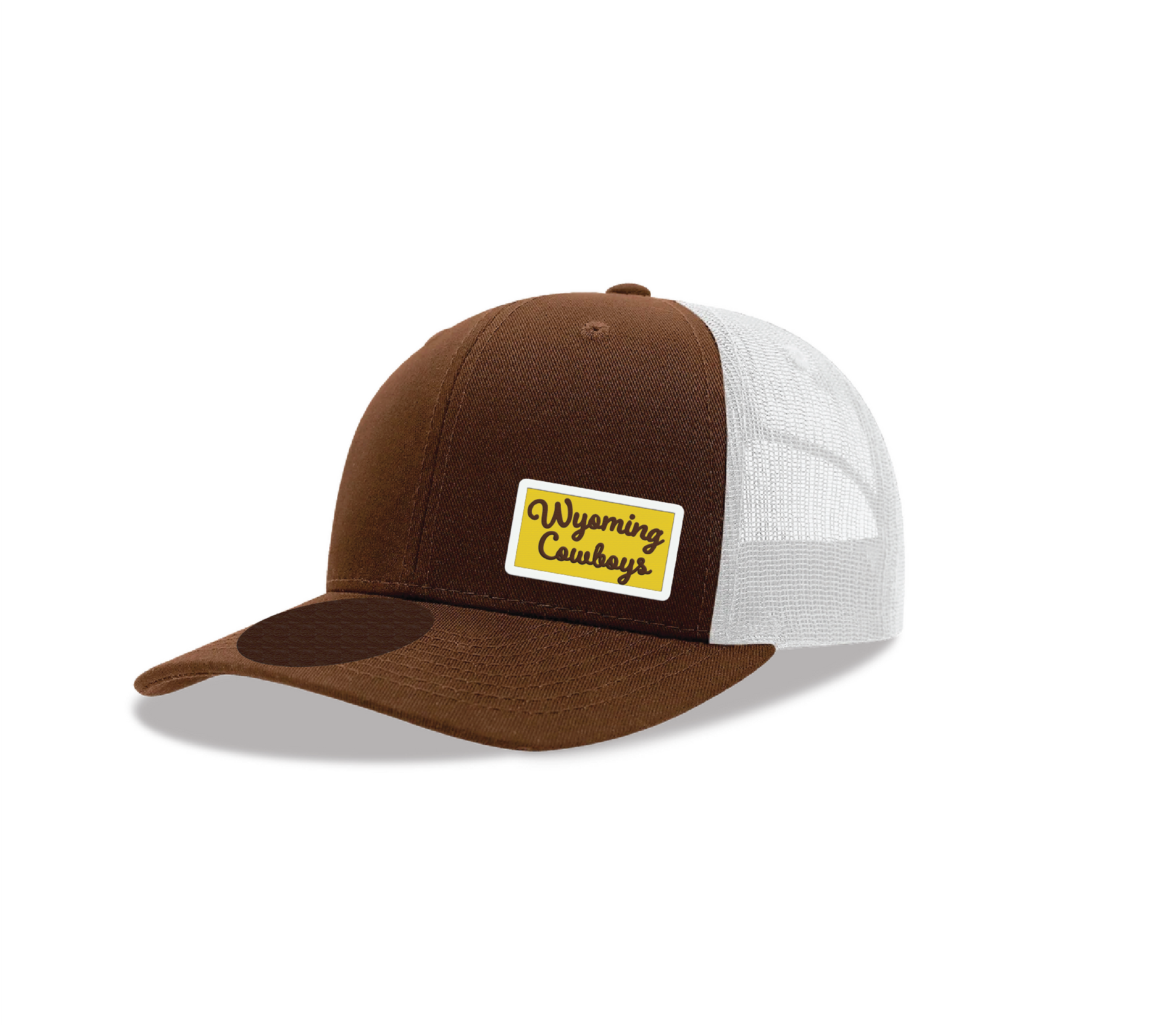 Wyoming Cowboys New Era 5950 Hat - Stone Walnut